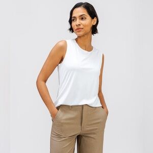 Ministry of Supply Women’s Luxe Touch Tank - White - medium
